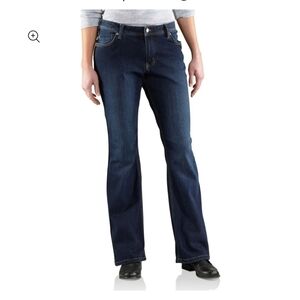 Carhartt Ladies Relaxed Fit Boot Cut Jasper Jeans NWT (RARE) 12 Tall